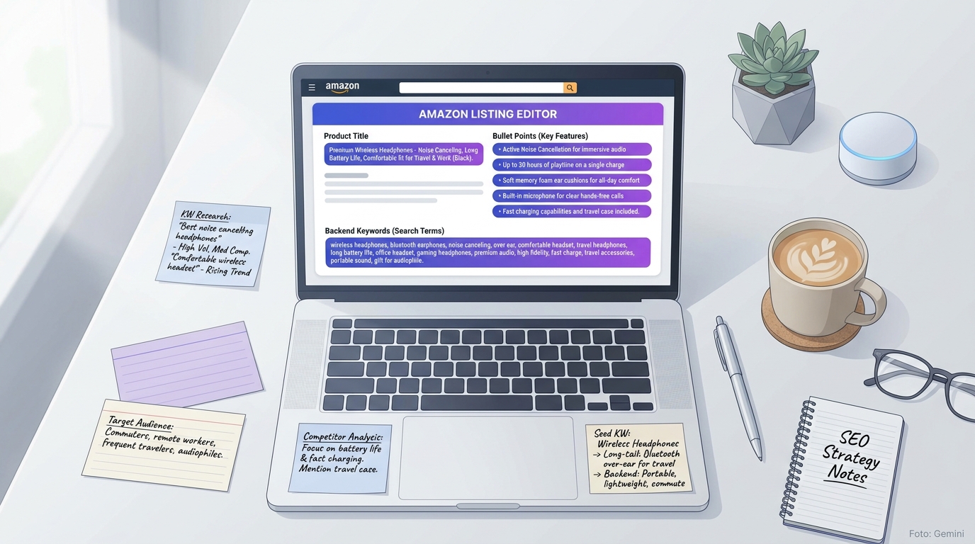 Amazon Listing Optimisation – overview of all relevant fields in Seller Central