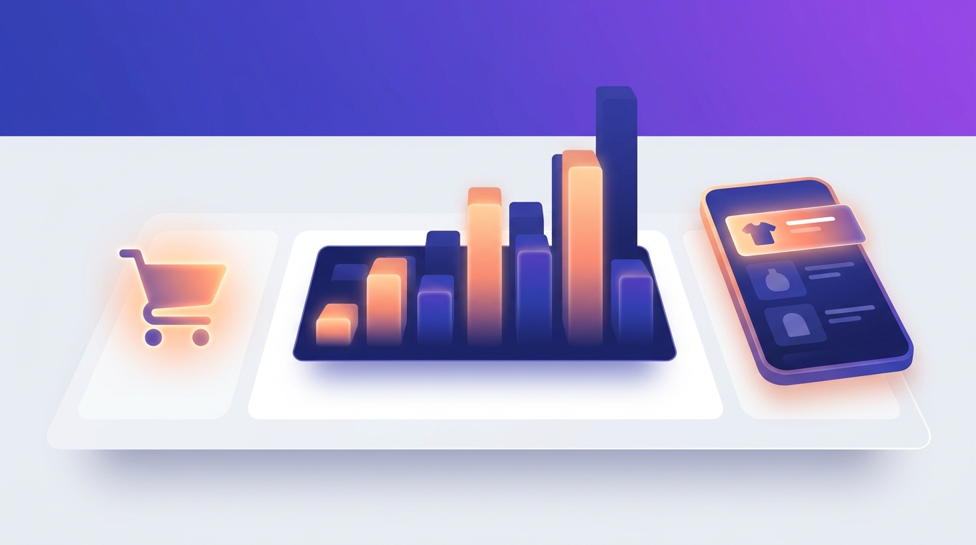 Analyse-Dashboard mit Umsatzkurven und Smartphone zum Black Friday 2024 für Amazon-Seller